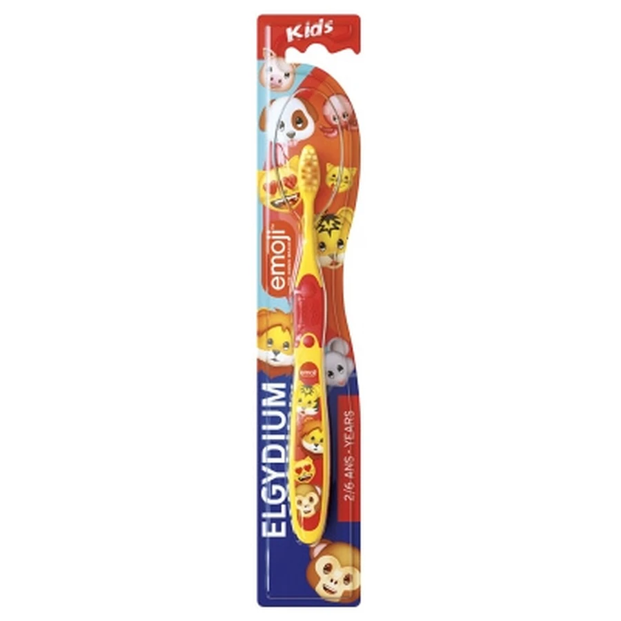 Elgydium Kids Brosse à Dents Souple 2/6 Ans Emoji