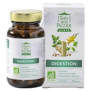 Thés de la Pagode Organic Digestive Tea, 60 Capsules