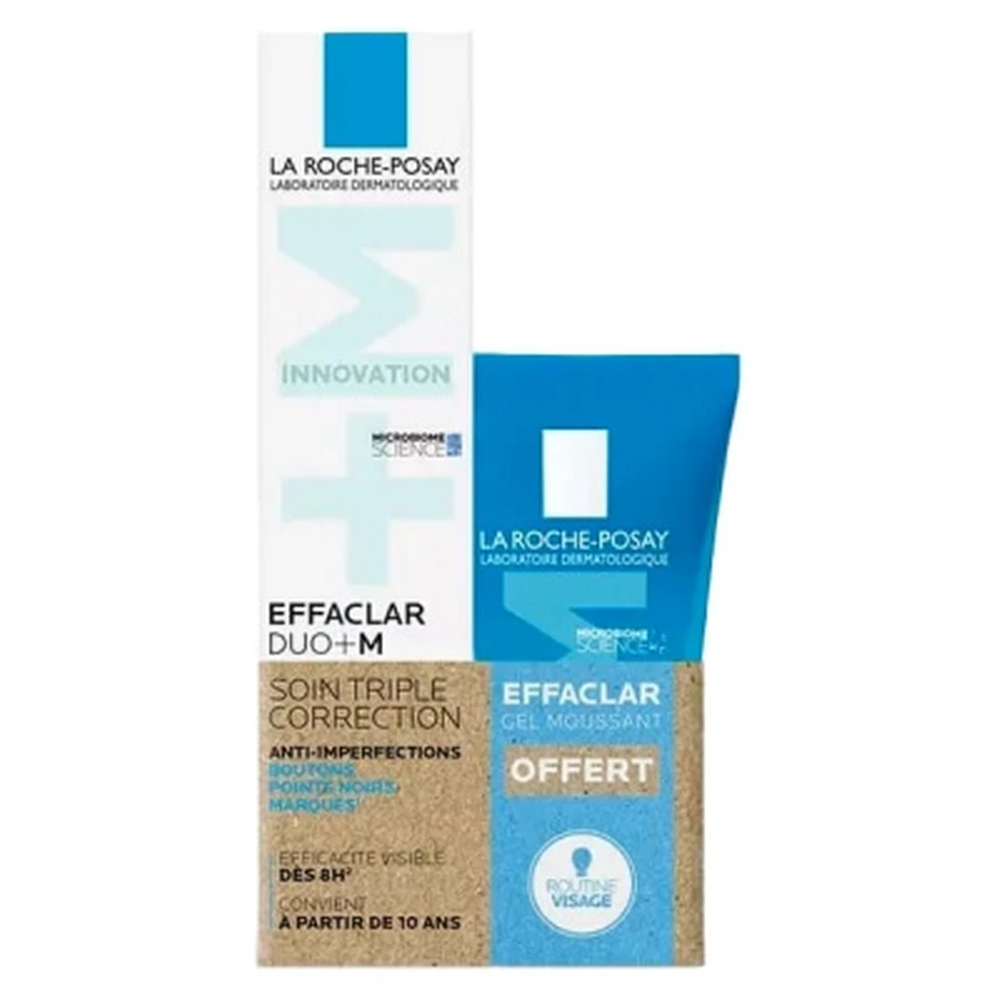 La Roche-Posay Effaclar Duo+M 40 ml + kostenloses Effaclar Reinigungs-Schaumgel 50 ml