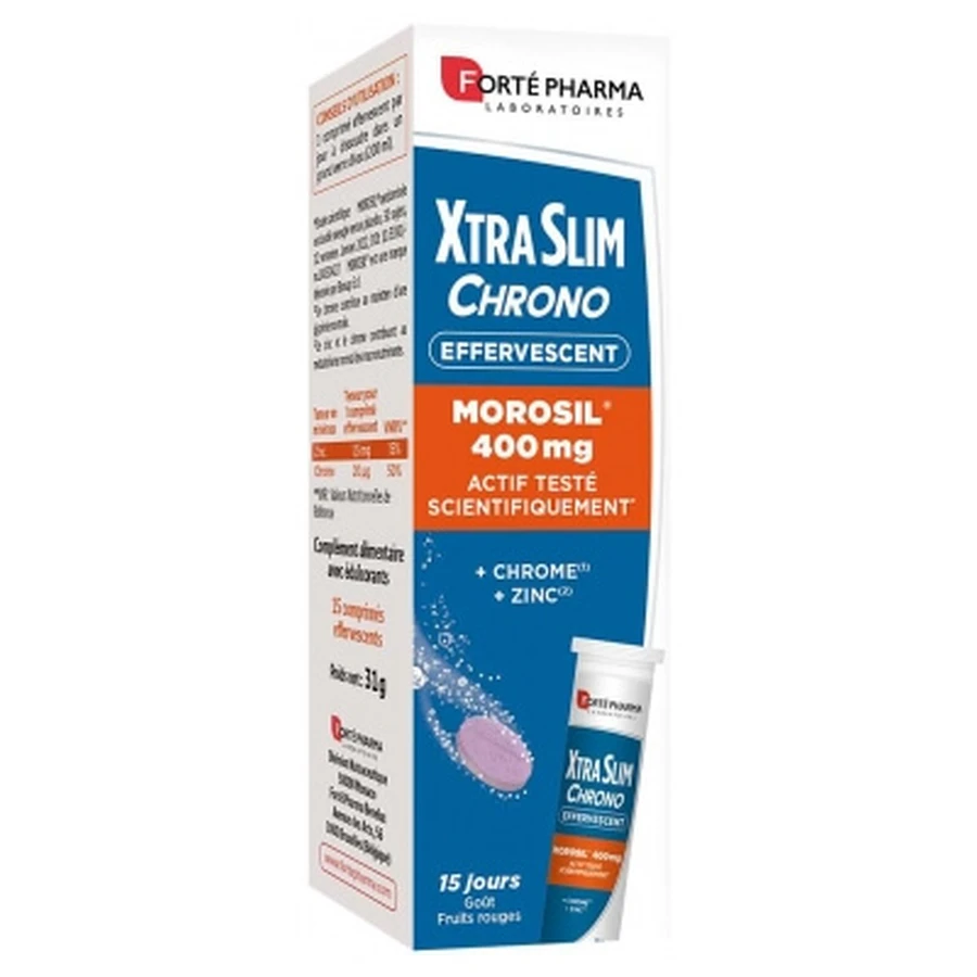Forté Pharma XtraSlim Chrono Morosil 400 mg, 15 Brausetabletten