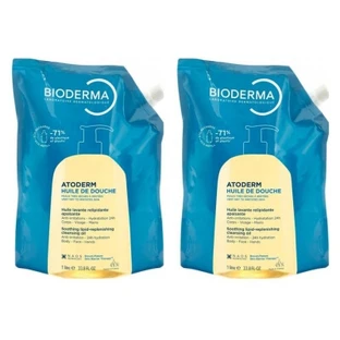 Bioderma Atoderm Eco-Refill Shower Oil, 2-Pack (1 Liter Each)