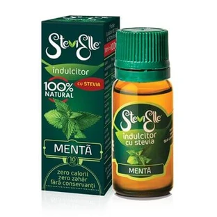 Édulcorant liquide avec extrait de stévia et arôme de menthe, 10 ml, SteviElle