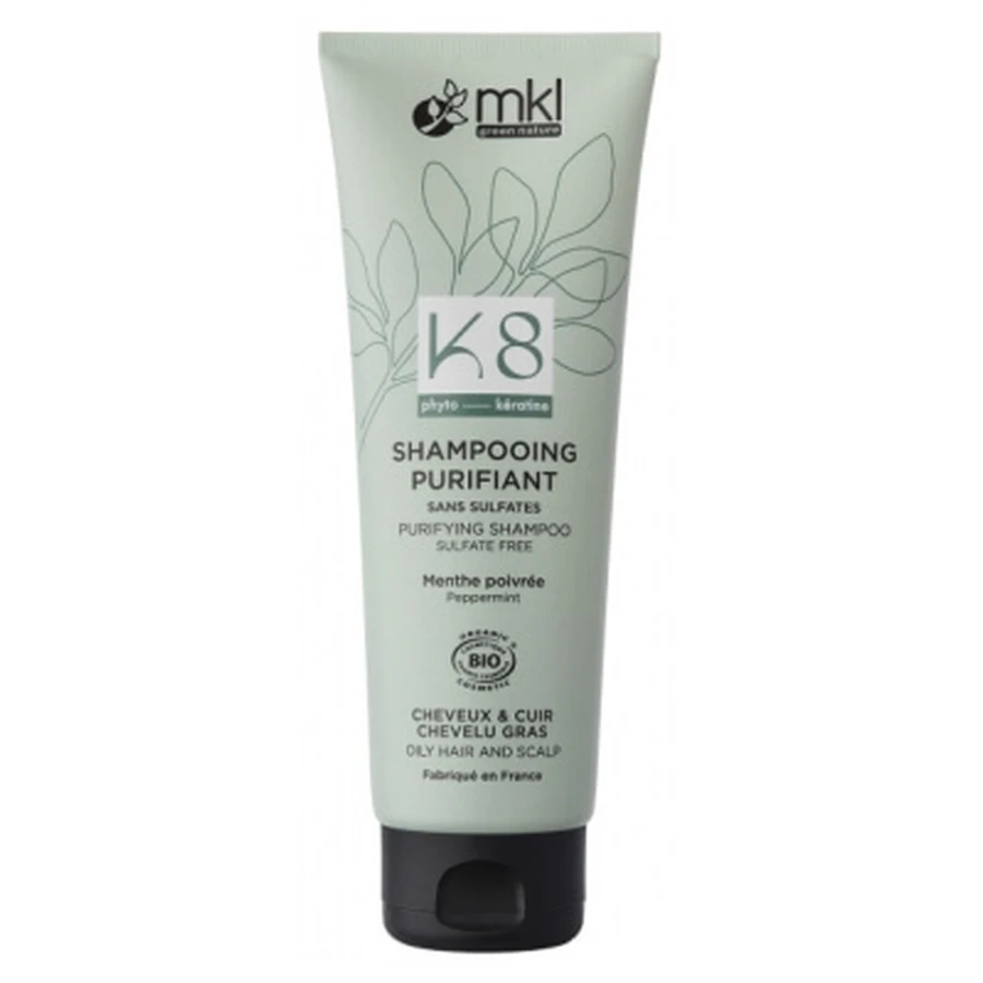 MKL Green Nature K8 Organic Purifying Shampoo for Oily Hair, 250 ml