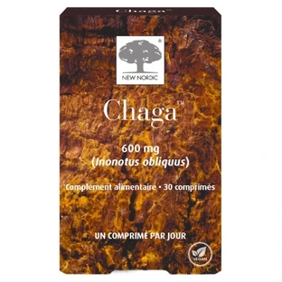 New Nordic Chaga 600 mg, 30 comprimidos