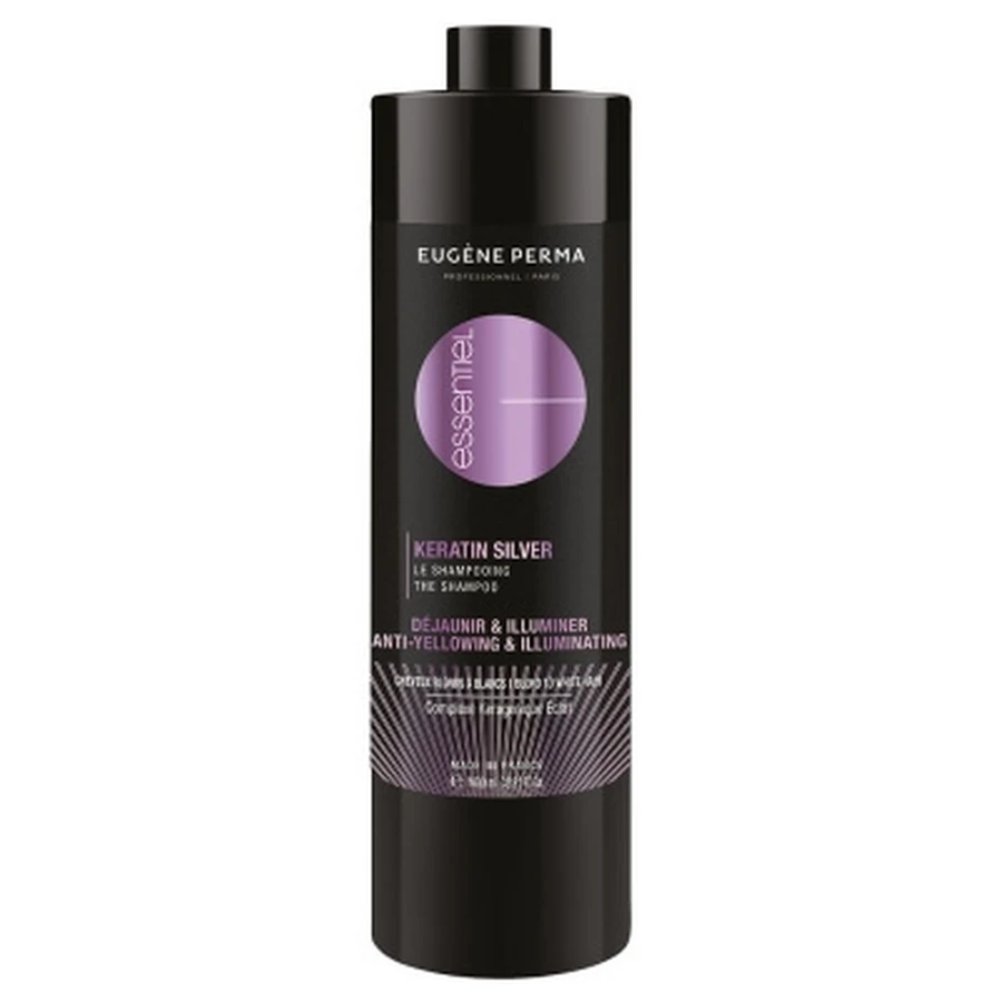 Eugène Perma Professional Eugène Perma Essentiel Champú de queratina para cabello plateado, 1000 ml