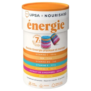 UPSA x Nourished 7-in-1-Energie-Gummibärchen, 30 Stück