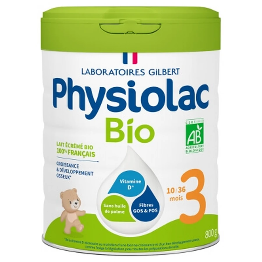 Physiolac Bio 3: 10 maanden tot 3 jaar, 800 g
