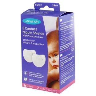 Lansinoh: 2 protectores de pezón y estuche protector