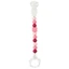 Siliconen fopspeenketting, roze, Nattou