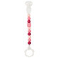 Silicone pacifier chain, pink, Nattou
