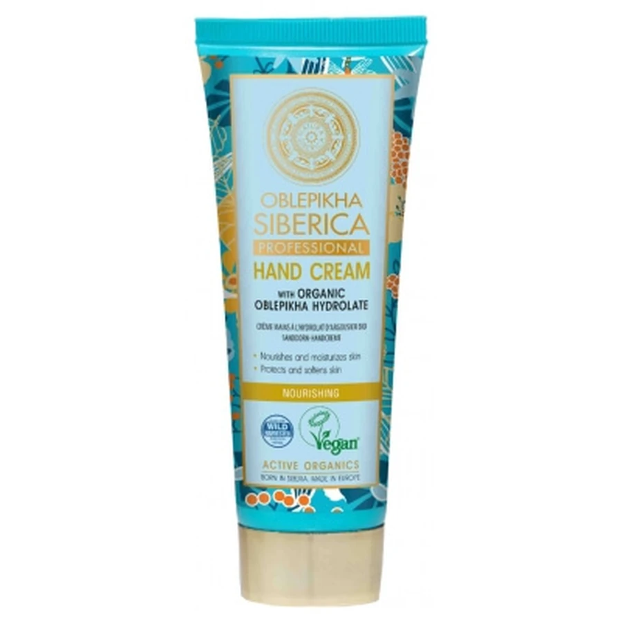 Natura Siberica Oblepikha Nourrissant Crème pour les Mains à l'Hydrolat d'Argousier Bio 75 ml