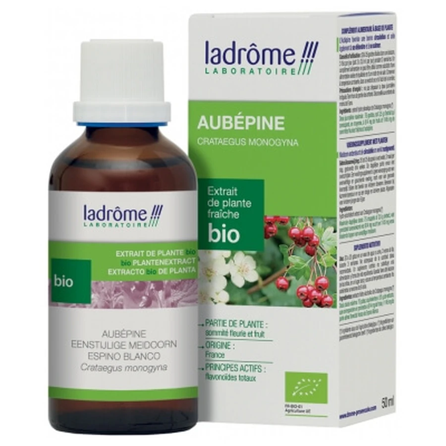 Ladrôme - Estratto vegetale fresco di biancospino biologico 50 ml