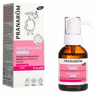 Aceite de masaje orgánico para dormir Pranarôm PranaBB, 30 ml