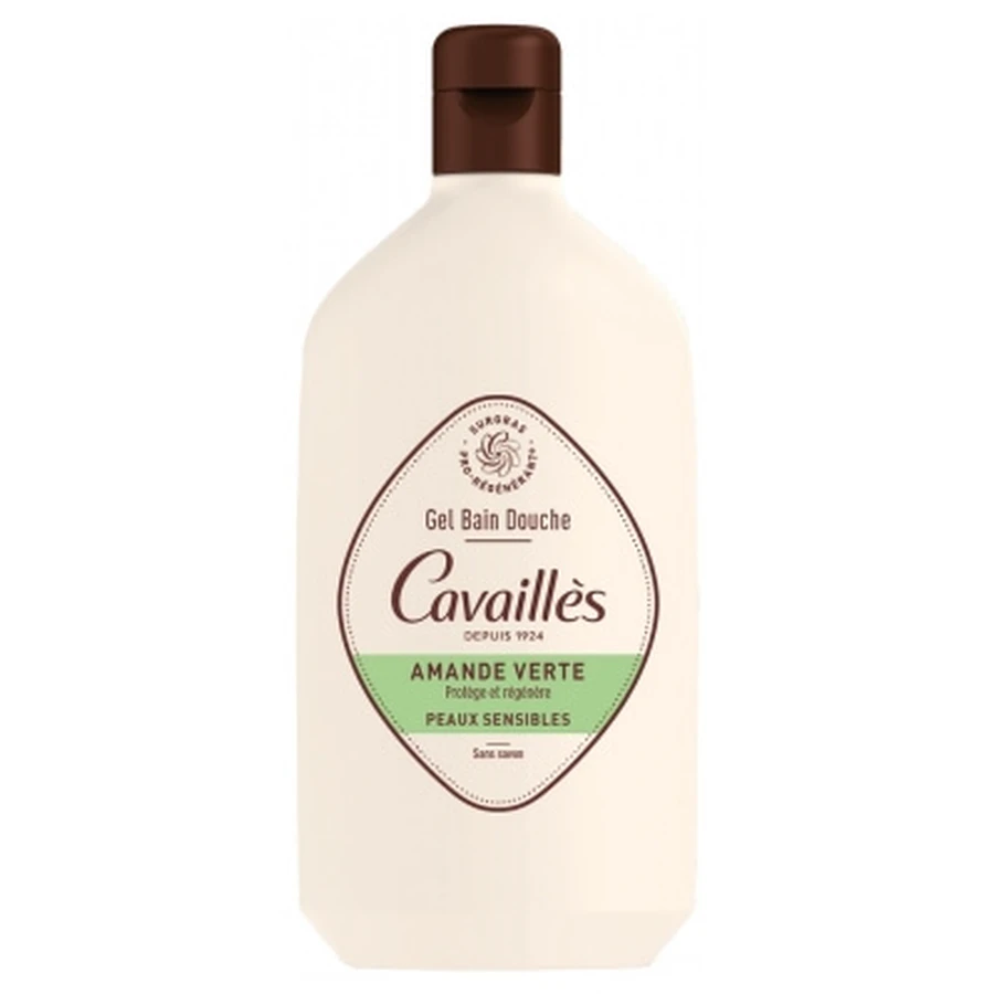 Cavaillès Duschgel für empfindliche Haut, Grüne Mandel, 400 ml