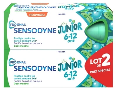 Sensodyne Pro-Enamel Junior Toothpaste, 2-Pack (50 ml each)