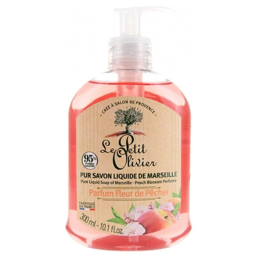 Le Petit Olivier Pure Marseille Liquid Soap, Peach Blossom, 300 ml
