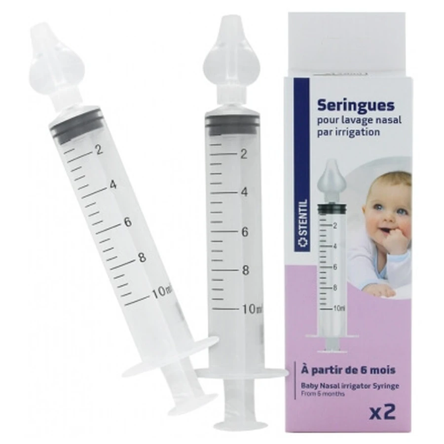 Stentil Nasal Irrigation Syringes, 2 Syringes