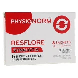 Immubio Physionorm Resflore: bacterias del ácido láctico, 8 sobres