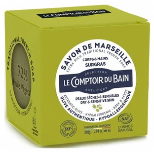 Le Comptoir du Bain Authentieke Marseillezeep verrijkt met olijfolie, 200 g