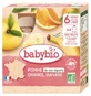 Babybio Appel, Sinaasappel en Banaan, vanaf 6 maanden, biologisch, 4 zakjes