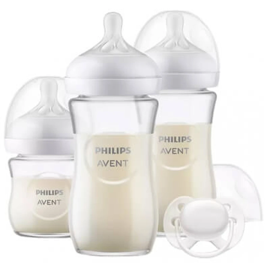 Avent Natural Response Newborn Glass Bottles SCD878/11