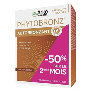 Arkopharma Phytobronz Autobronceador, 60 cápsulas