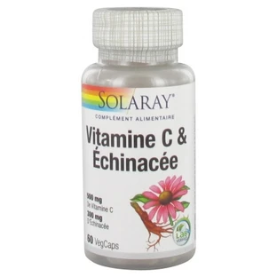 Solaray Vitamine C en Echinacea, 60 vegetarische capsules