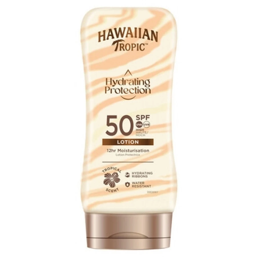 Loción protectora hidratante Hawaiian Tropic SPF 50, 180 ml