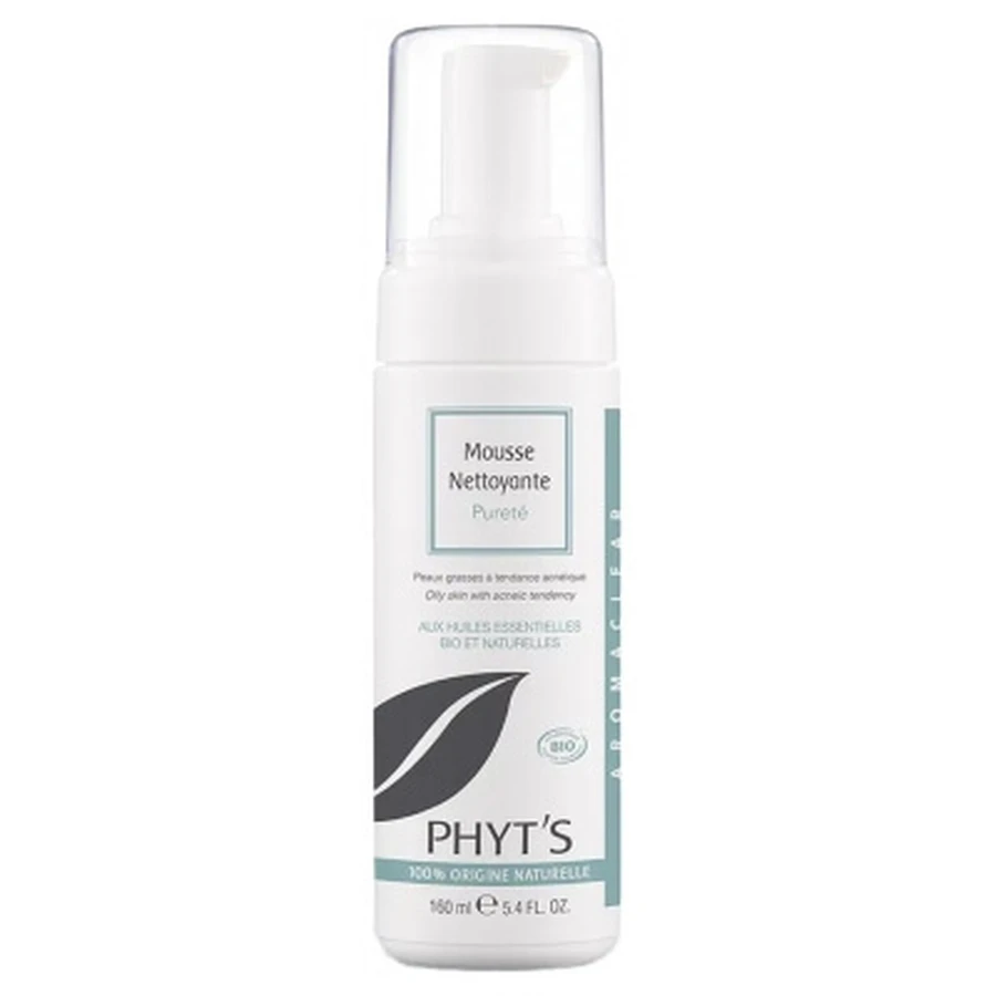 Espuma limpiadora purificante ecológica Aromaclear de Phyt's, 160 ml