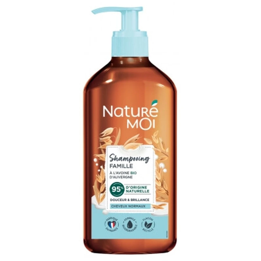 Naturé Moi Family Shampoo for Softness & Shine with Oats, 500 ml