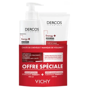 Vichy Dercos Energy+ Stimulerende shampoo 400 ml + Versterkende conditioner 200 ml