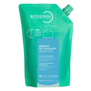 Bioderma Sébium Gel Moussant Nettoyant Purifiant Éco-Recharge 400 ml