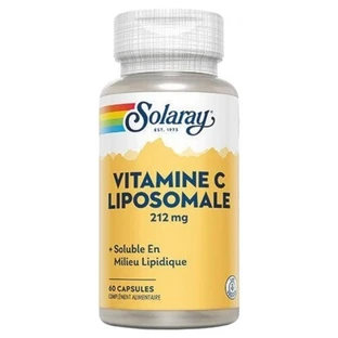 Solaray: vitamina C liposomal, 212 mg, 60 cápsulas