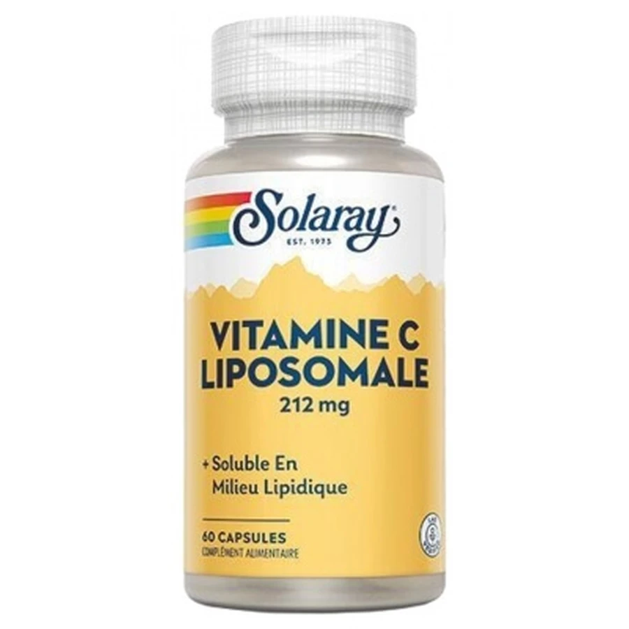 Solaray: vitamina C liposomal, 212 mg, 60 cápsulas