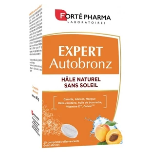 Forté Pharma Expert Self-Tanner, 20 Effervescent Tablets