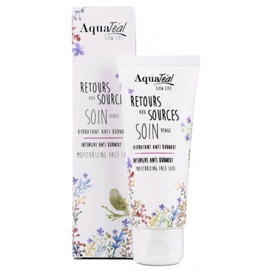 AquaTéal „Back to the Roots” – nawilżający zabieg na twarz przeciwdziałający wypaleniu, 50 ml: ceny i cechy