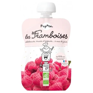 Popote Gourde Les Framboises Compote Dès 4/6 Mois Bio 120 g