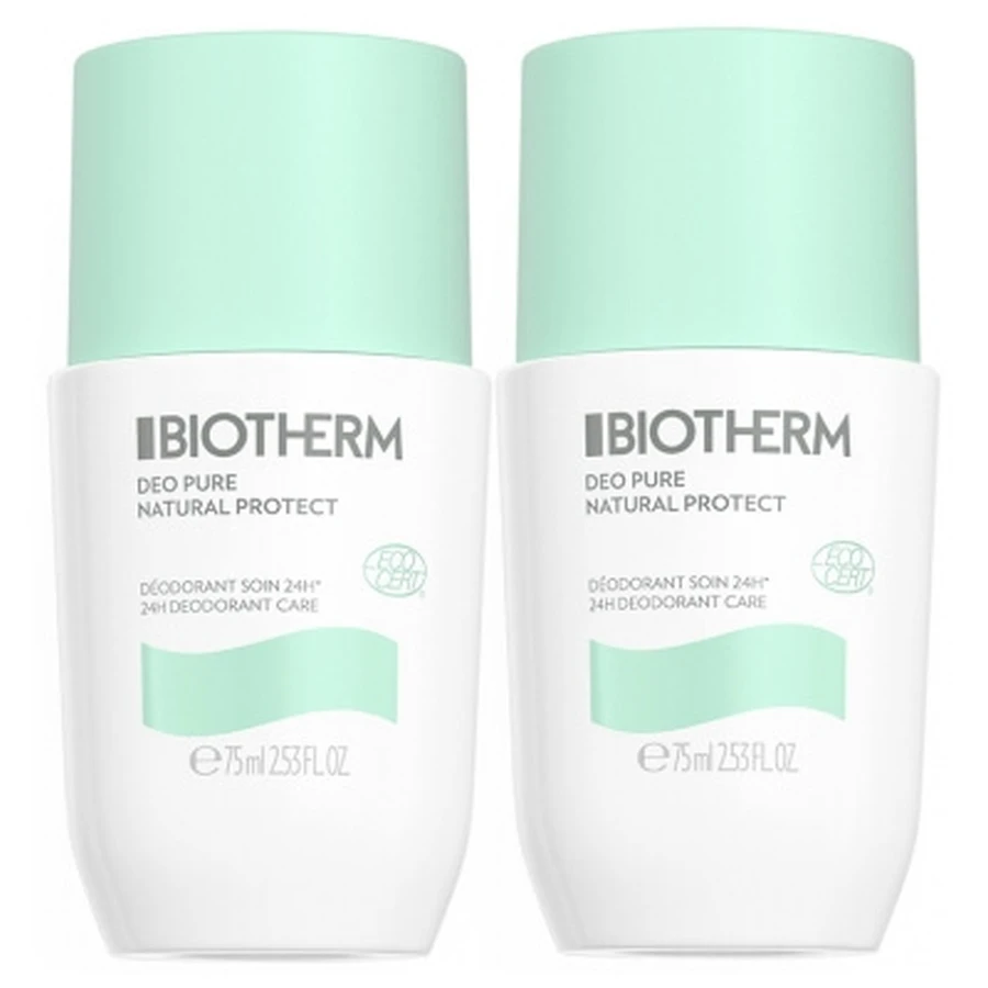 Biotherm Déo Pure Natural Protect 24-uurs biologische roll-on deodorant, 2-pack (elk 75 ml)