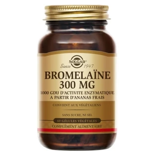 Solgar Bromelain 300 mg, 60 Vegetarian Capsules