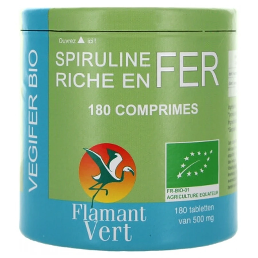 Végifer Green Flamingo 500 mg Organic, 180 Tablets