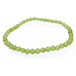 Natura Square-armband met gefacetteerde peridoot