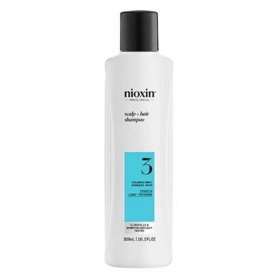 Nioxin System 3 Shampoo voor matige haaruitval, beschadigd/gekleurd haar, 300 ml