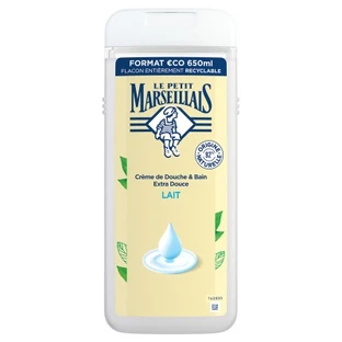 Le Petit Marseillais, crema de ducha y baño extra suave con leche ecológica, 650 ml