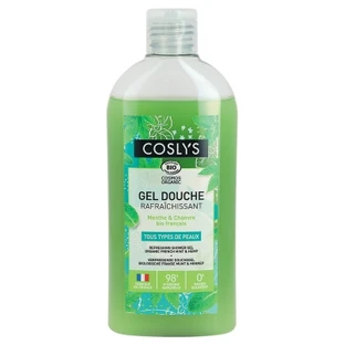 Coslys Verfrissende biologische douchegel met munt en hennep, 250 ml