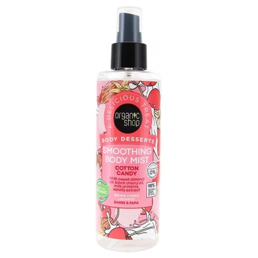 Organic Shop Body Desserts Smoothing Body Mist, Cotton Candy, 200 ml