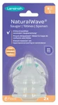Lansinoh Natural Wave 2-fleszuigjes met langzame doorstroming