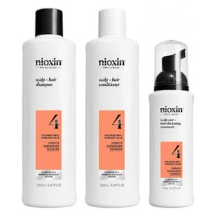 Nioxin Mini-Set Anti-Haarausfall-System 4: Für fortgeschrittenen Haarausfall bei geschädigtem/gefärbtem Haar