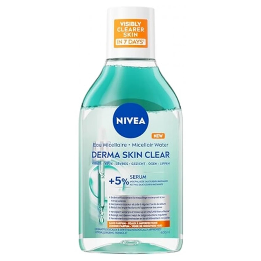 Agua micelar Nivea Derma Skin Clear, 400 ml