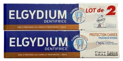 Elgydium Toothpaste for Cavity Protection, 2-Pack (75 ml each)