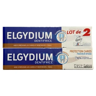 Elgydium Zahnpasta zum Schutz vor Karies, 2er-Pack (je 75 ml)